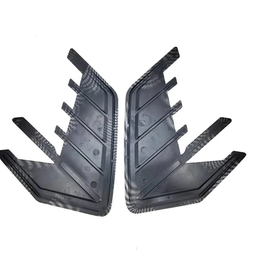 

2 универсальных автомобильных боковых плавников для крыльев, накладка на крыло с воздушным потоком, стиль из углеродного волокна из ТПУ