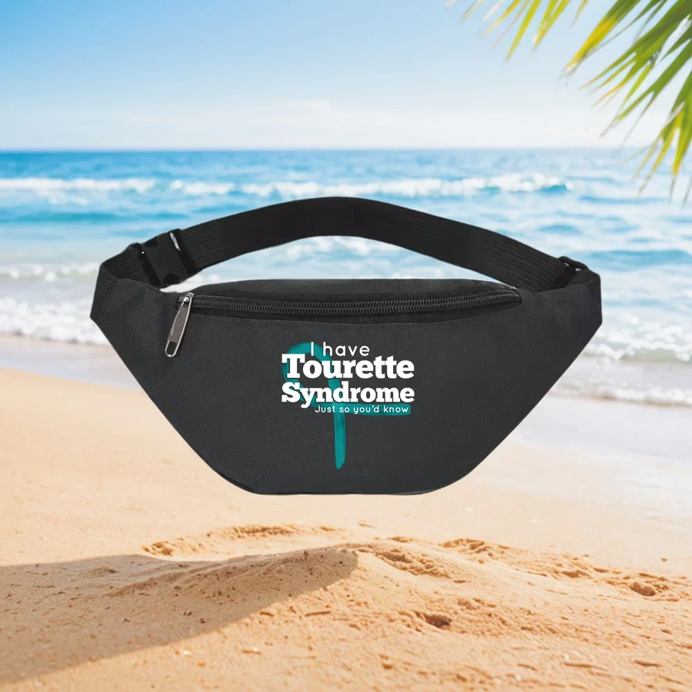 I Have Tourette Syndrome Awareness Just So You'd Know Waist Backpack Crossbody Chest Bag Street Casual Sporty Fashionable Simple