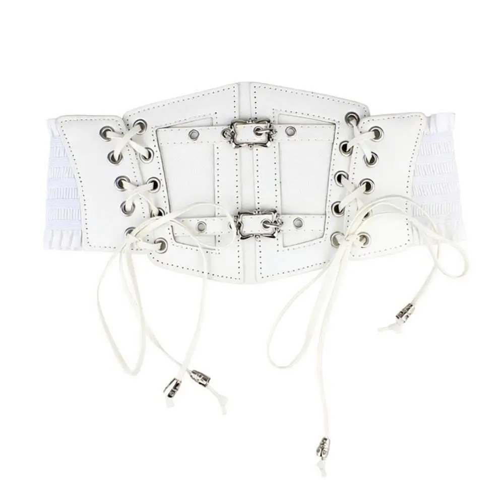 Fashion Gothic Corset Waist Belt Lace Retro Waist Bands Slimming Wide Waist Cover for Women