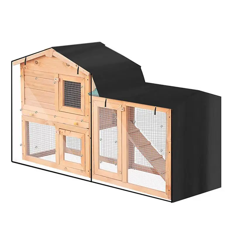 Chicken Coop Cover For Winter Outdoor Bird Cages Waterproof Dustproof Pet Kennel Protector Sturdy Durable Pet Supplies With PVC