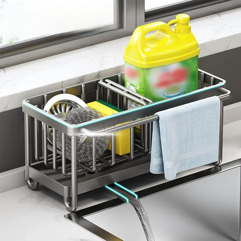 portaspugne-in-acciaio-inossidabile-scolapiatti-per-lavello-da-cucina-porta-strofinacci-multifunzione-da-appoggio-accessori-da-cucina