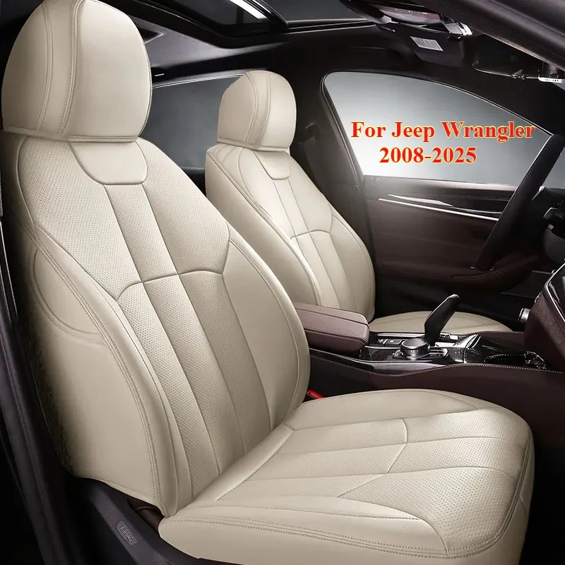 

Custom-made Model Lumbar Support 5 Seat Car Seat Cover for Jeep Wrangler 2008-2025 Automobile Interior Accessories