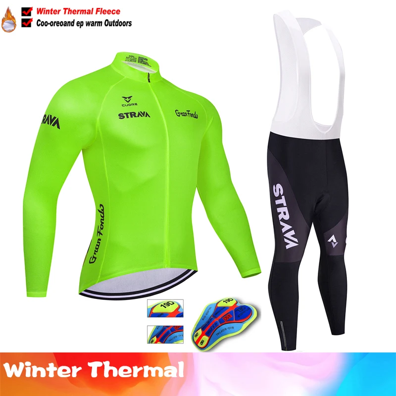 2024 RAUDAX Winter Jackets Racing Cycling Long Sleeves Jersey Set Warm Fleece Bike Jersey Triathlon Road Bike Cycling Clothing