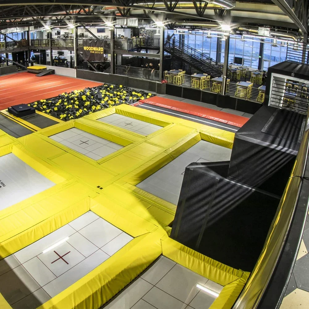 Best Commercial Trampoline park manufacturer adult kids indoor playground inflatable bounce trampoline park with ninja obstacles