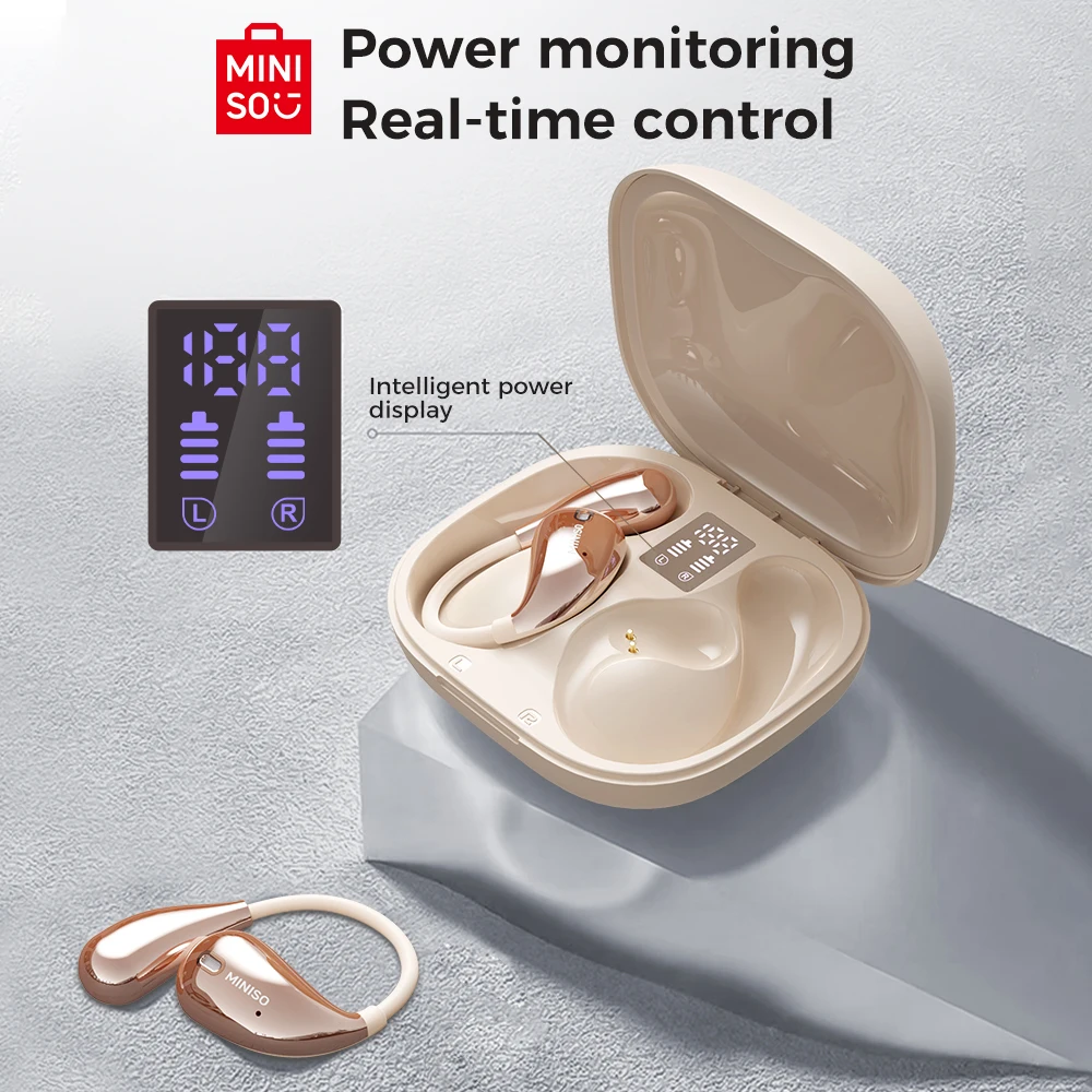 MINISO X33 Earphone Bluetooth 5.4 True Wireless Earbuds Low Latency Headphones Superb Bass HiFi Sport Headset With Mic