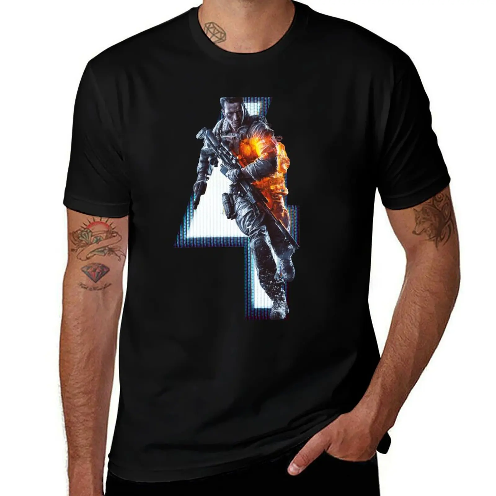 BATTLEFIELD 4 T-Shirt t shirts for man graphic funny T-Shirt