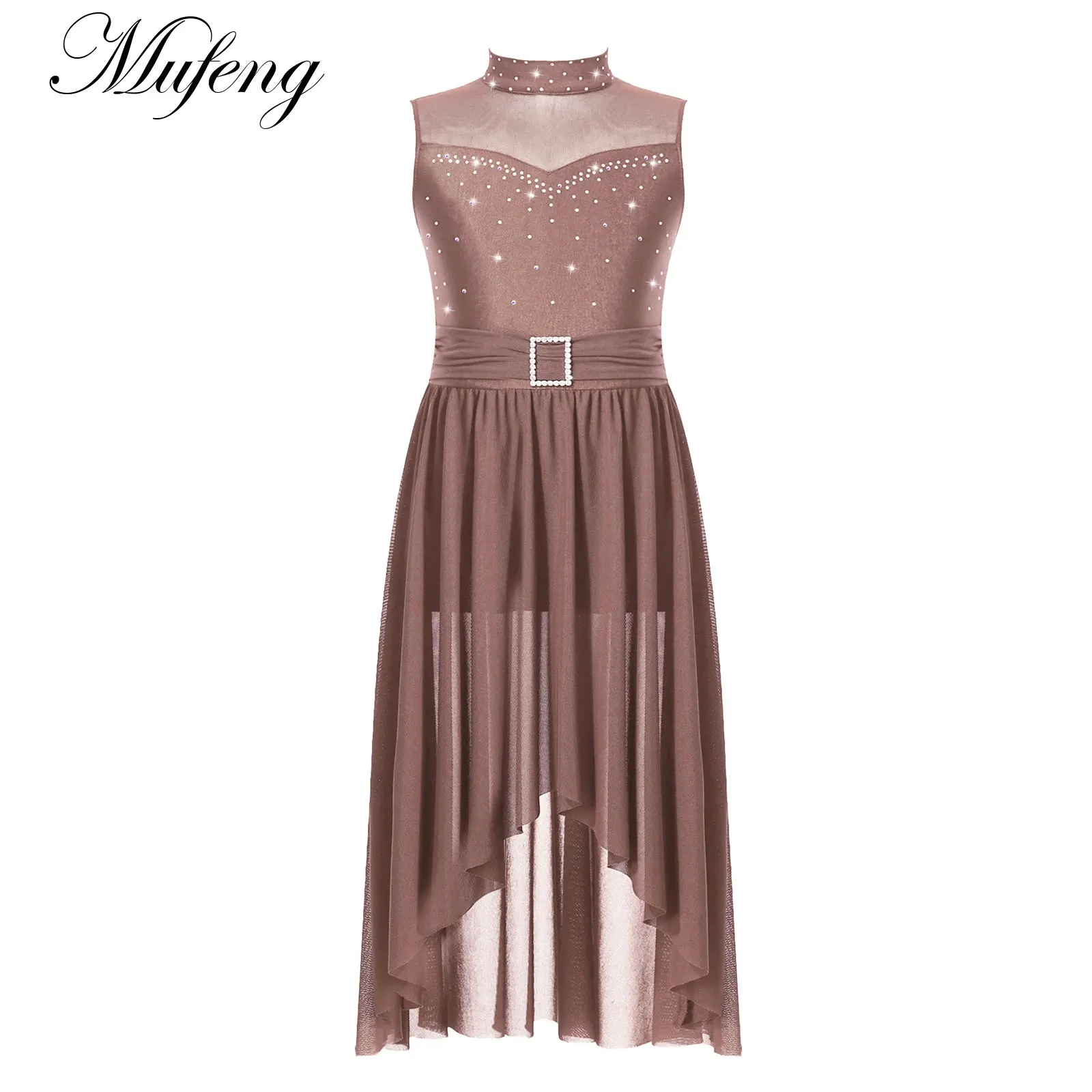 

Детское летнее танцевальное платье без рукавов