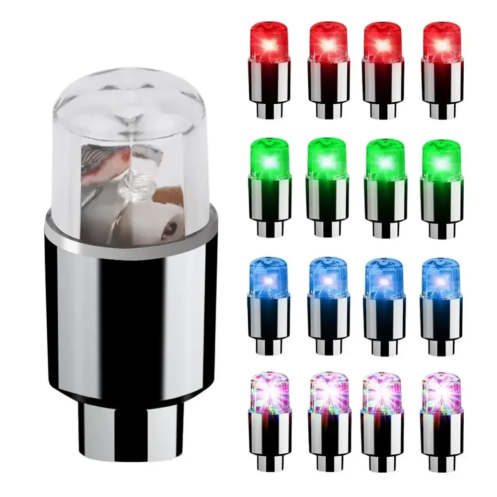 2/10Pcs Tire Valve Cap Lights Durable Tire Lights For Car Air Valve Caps With Lights For Motorcycles Bicycles Electric Vehicles