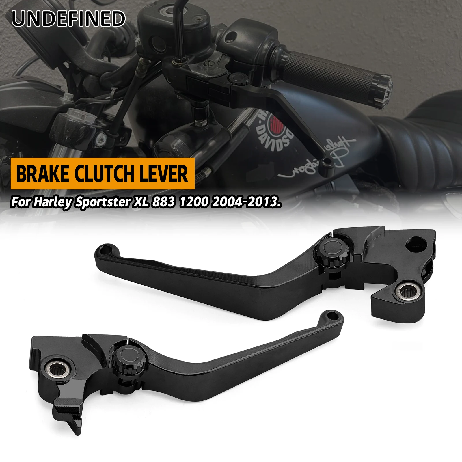 

Motorcycle Brake Lever Clutch Levers Black for Harley Sportster Iron XL883 XL1200 X48 2014 2015 2016 2017 2018 - 2024
