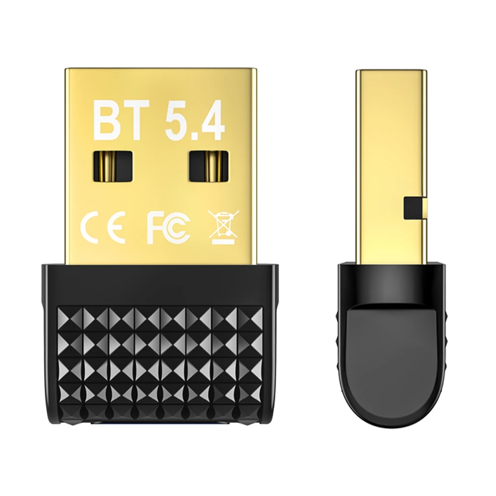 USB 블루투스 5.4 어댑터 송신기 동글 플러그 앤 플레이 무선 BT 송수신기 (키보드/마우스/헤드폰/스피커용)