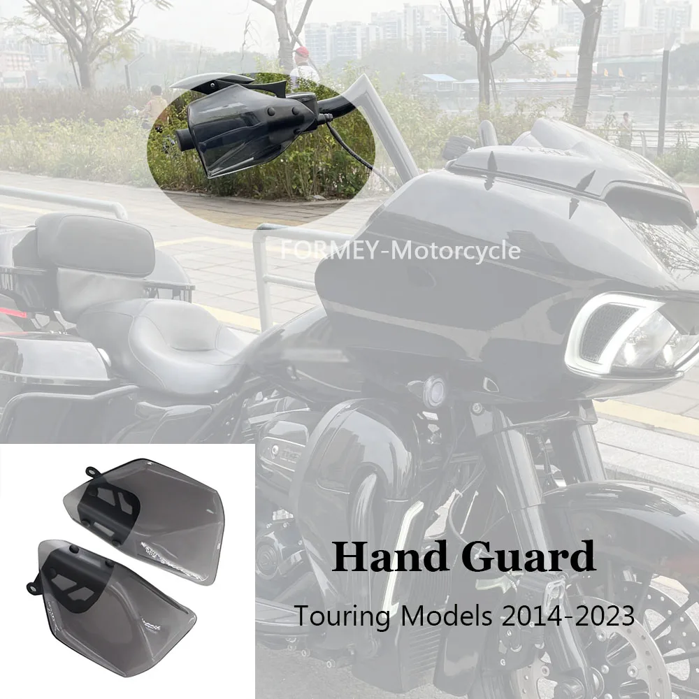 Motorcycle Accessories Side Hand Guard Protector Handguard Shield For Harley Touring Road Glide Street Glide Road King 2014-2023