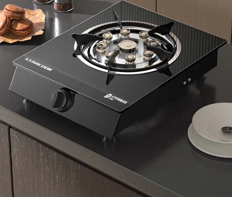 STARCOOK Gas Stove for Home Use with Powerful Liquid Propane Burner and Single Natural Gas Burner