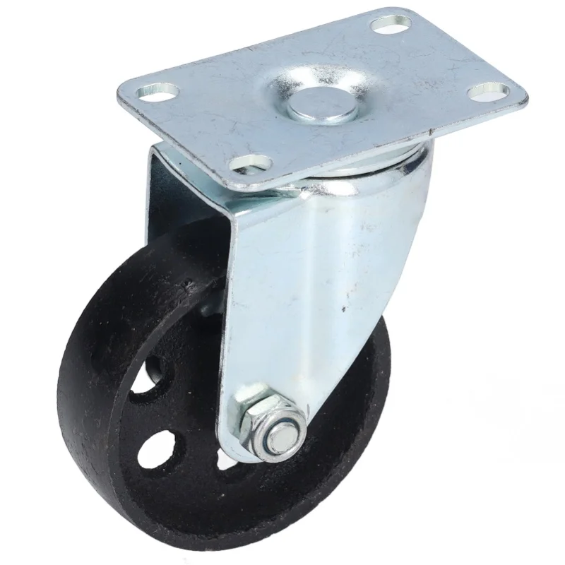 

Swivel Caster 3.5in Cast Iron Wheel Dual Bearing Heavy Duty Accessory For Cart Trolley