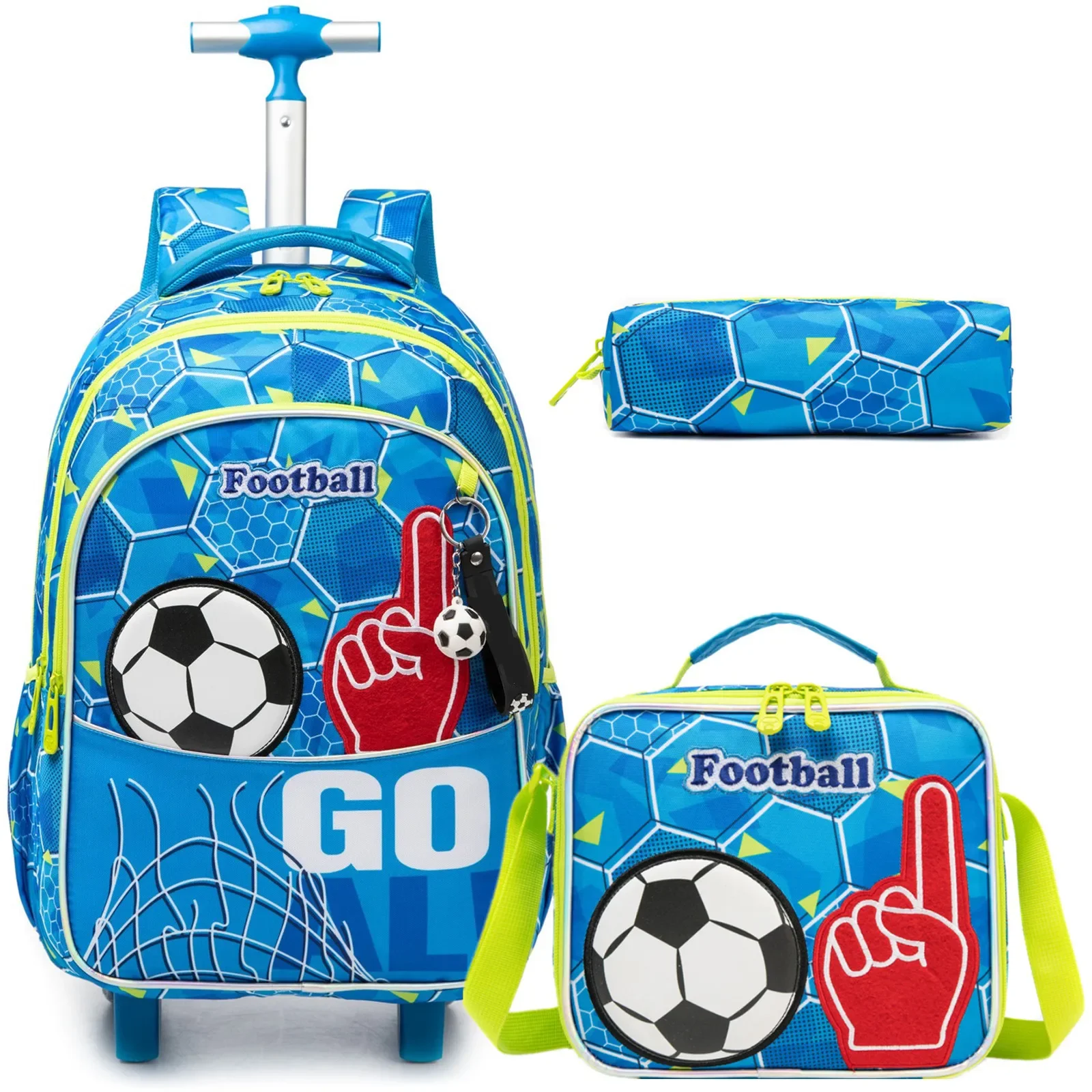 Rolling School Bags for Boys Girls Backpack Set Children School Backpacks with Wheels for Elementary Student Trolley Luggage Bag