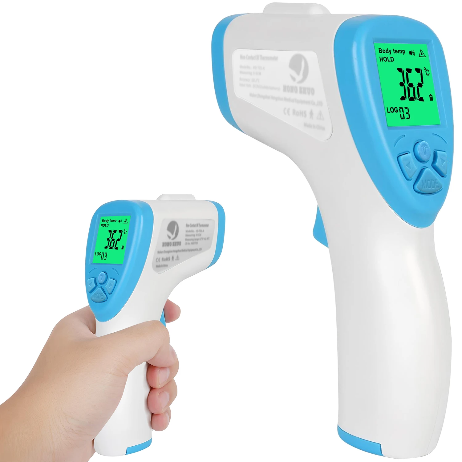 Home Digital Display Infrared LCD Forehead Medical Thermometer Fever Contactless Medical Temperature Meter For Adult