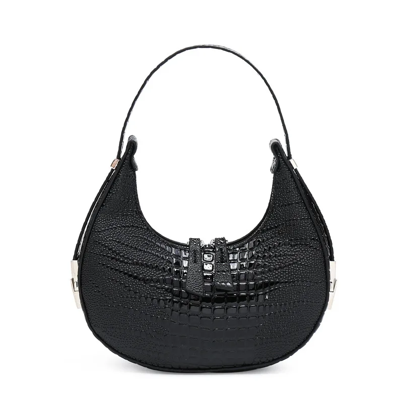 

2024 Crescent Bag Retro Foreign Stone Armpit Cross-border Shoulder Purses And Handbag for Women