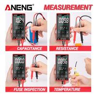 ANENG 621A Smart Digital Multimeter Touch Screen Multimetro Tester transistor 9999 Counts True RMS Auto Range DC/AC 10A Meter