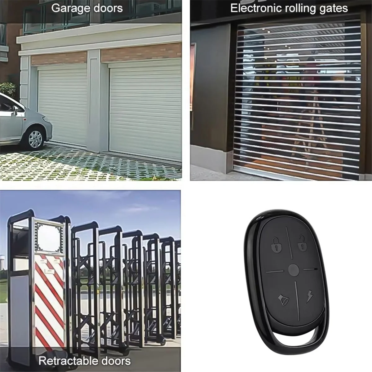 QA88X Wireless Copy Remote Controller 433mhz Universal Remote Control Duplicator Clone Cloning Code for Garage Door Gate 5PCS