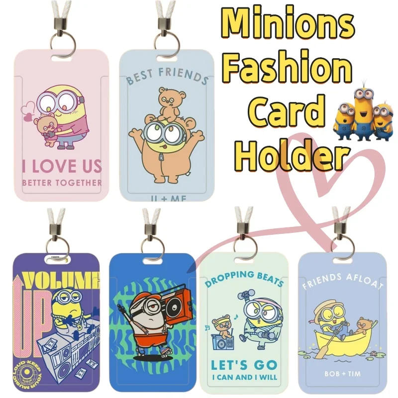 

Adorable Minions Sliding Cover for Student Meal Cards, Bus Passes, ID Cards, Factory Badges, and Water Cards