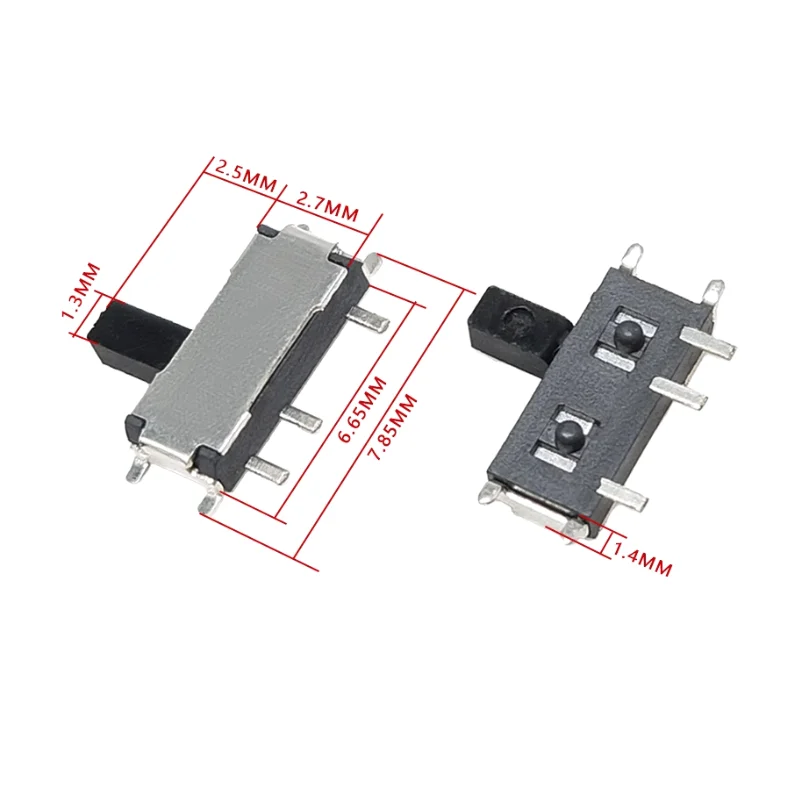 1000PCS MSK-12C02 MSK-12C01 Mini SMD Slide Switch 7-Pin 2-Position Micro Power Toggle Side-Mount