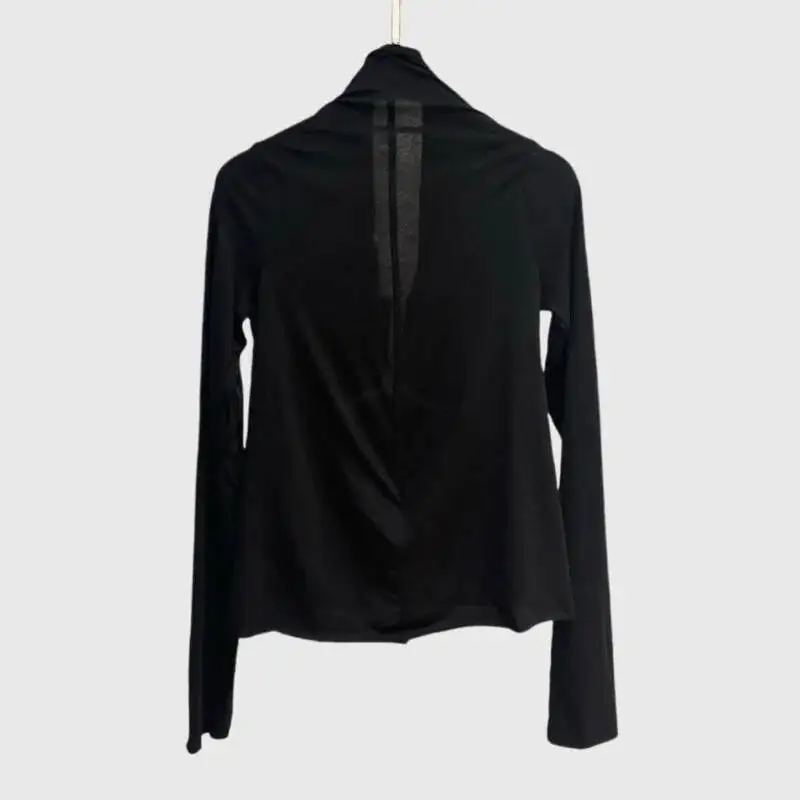 HKSH Spring Autumn Summer New Dark Punk Niche Design Long Sleeve T-shirt Chic Ins Streetwear Women Elegant Trendy Y2K HK00210802