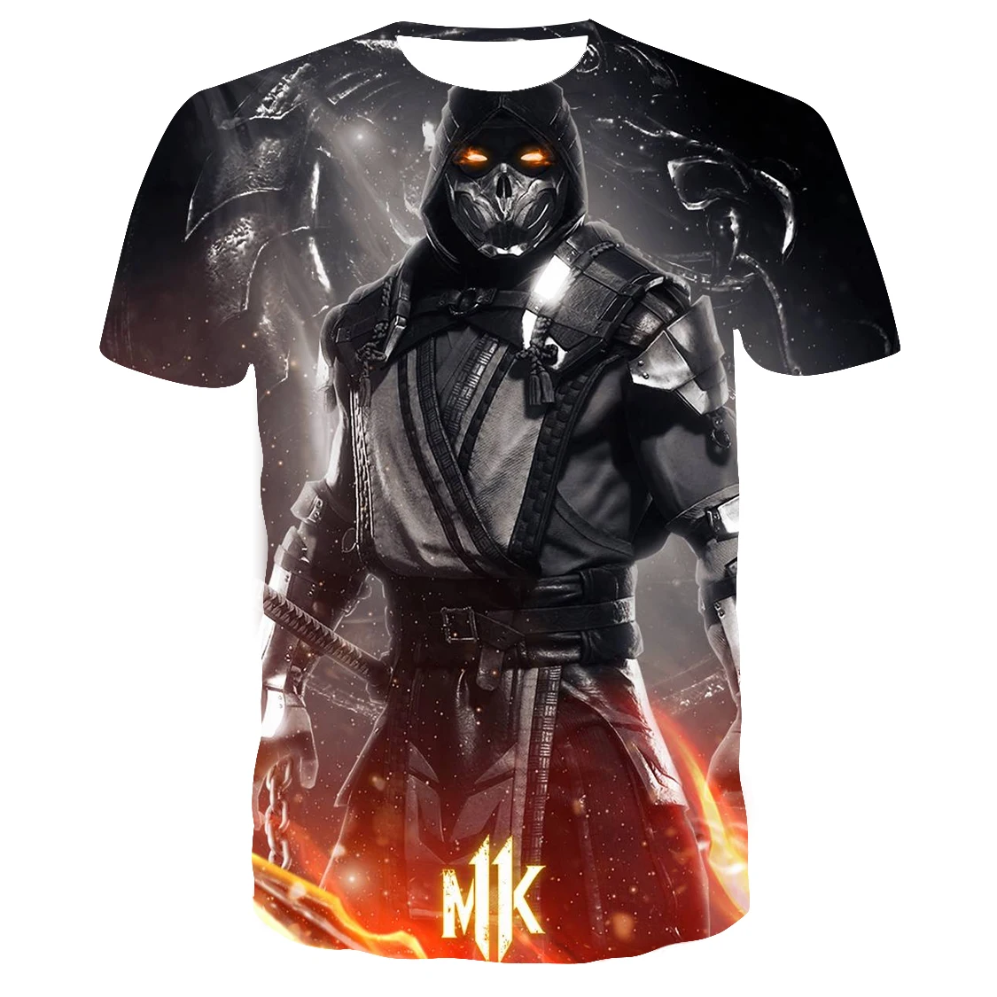 New 3D Mortal Kombat T-Shirt Men Short Sleeve Casual Breathable Tees Tops Teenager Kids Cool Style Causal Breathable Clothing