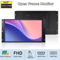 18.5 Inch HD 1920x1080 Industrial Equipment KIOSK Use Touch Screen Monitor 1080P VGA HDMI Computer Touchscreen Display