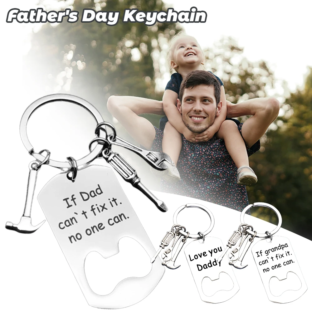 Keychain For Father Gifts   If Dad Can't Fix It, No One Can   For Father's Day Gifts