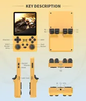 Powkiddy RGB20SX Handheld Game Console Open Source 4.0 inch IPS Screen for PSP N64 Retro Video Games Player Handles Box Consoles
