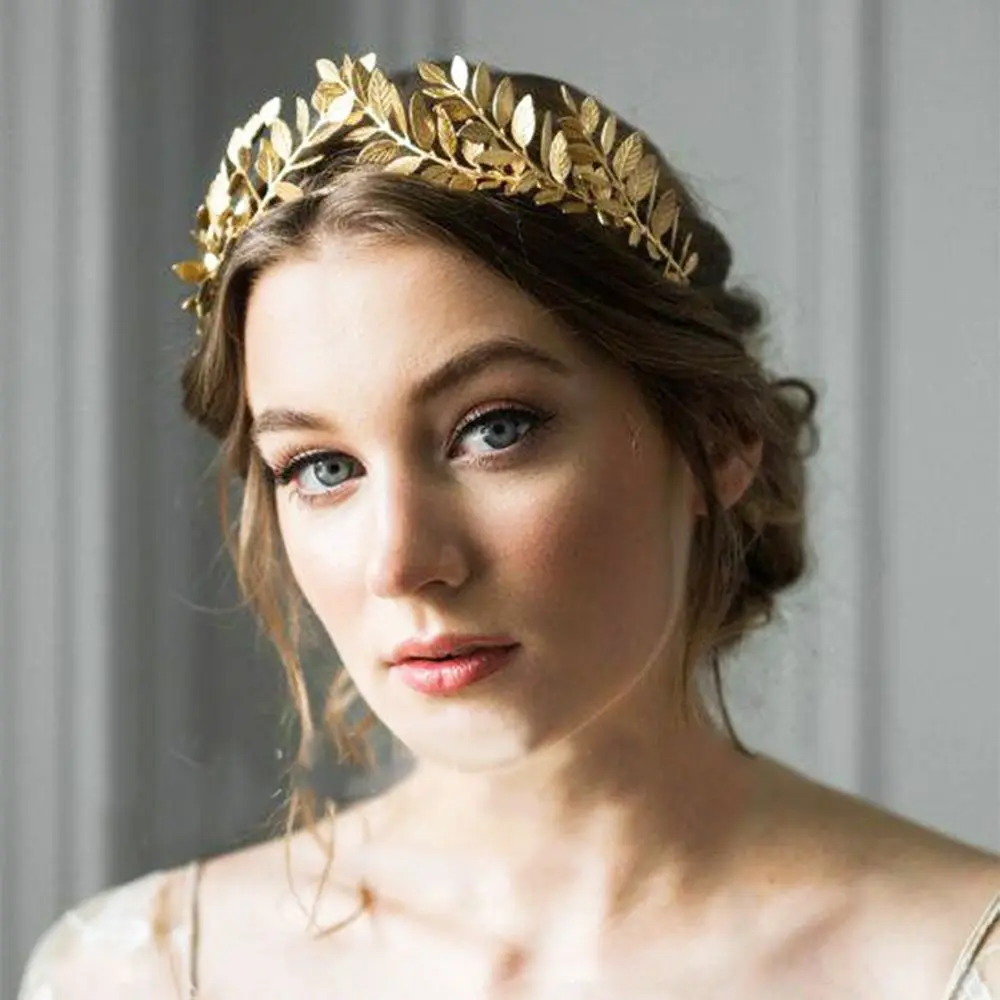 

Inserting Headband Hair Clips Hairpins Hair Comb Disk Hair Headwear Leaf Tiara Leaves Crown Wedding tiara Bride Crown