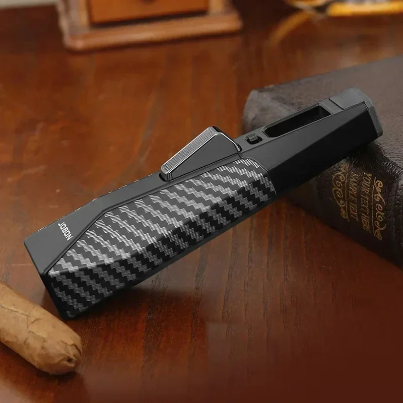 

JOBON Открытый Кемпинг Ветрозащитная Бутановая Газовая Зажигалка Струйный Синий Пламя Распылитель Пистолет Барбекю Выпечка Сварка Сигара Турбо Зажигалка