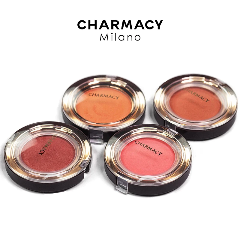 CHARMACY Peach Face Blusher Matte Solf Powder Blush Palette Long Lasting Professional Korean Face Makeup for Women Cosmetics