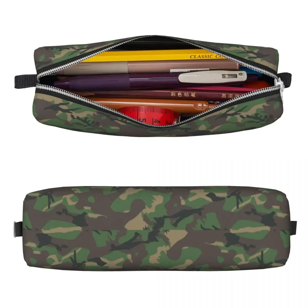 Jungle Camouflage Pencil Cases Lovely Army Camo Pen Pencil Bags for Student Big Capacity Office Gifts Pencil Box