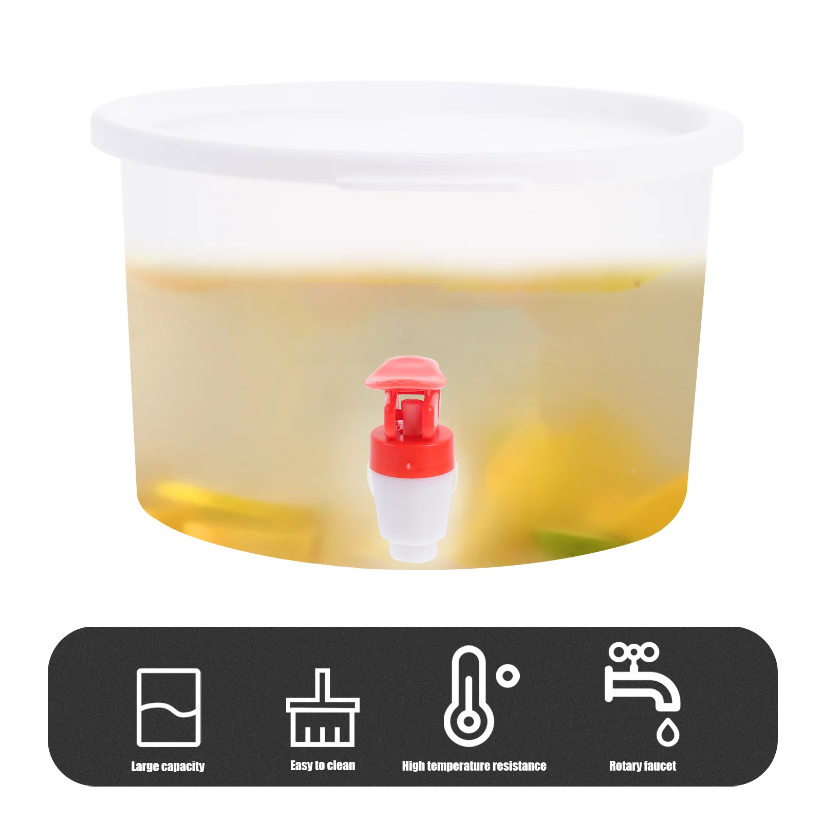 Cold Water Bottle Large Capacity Jug Heat Resistant Kettle Container Cooling Dispenser Restaurant PP Material Refrigerator Safe