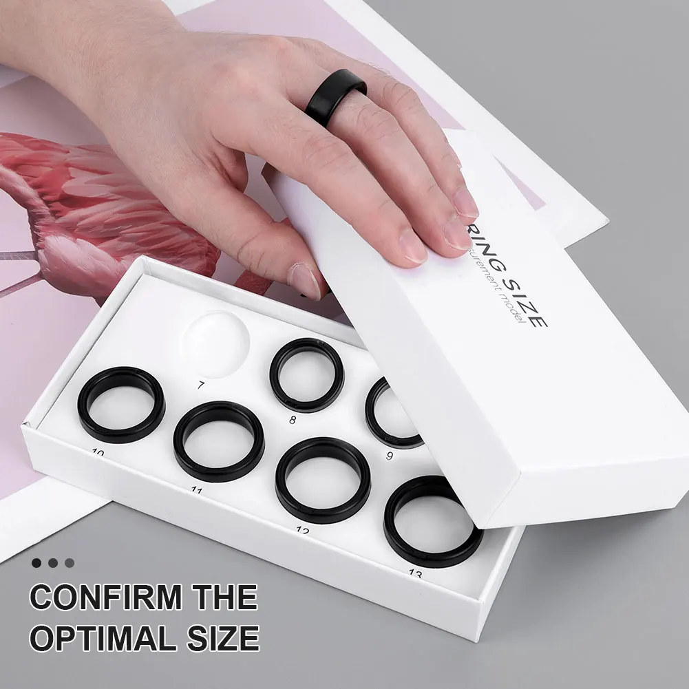 Smart Ring Sizing Kit Sizing Kit for Smart Ring Includes 7 Sample Ring Sizes Ring Measurement Tool Ring Sizing Kit Sizes 7 To 13