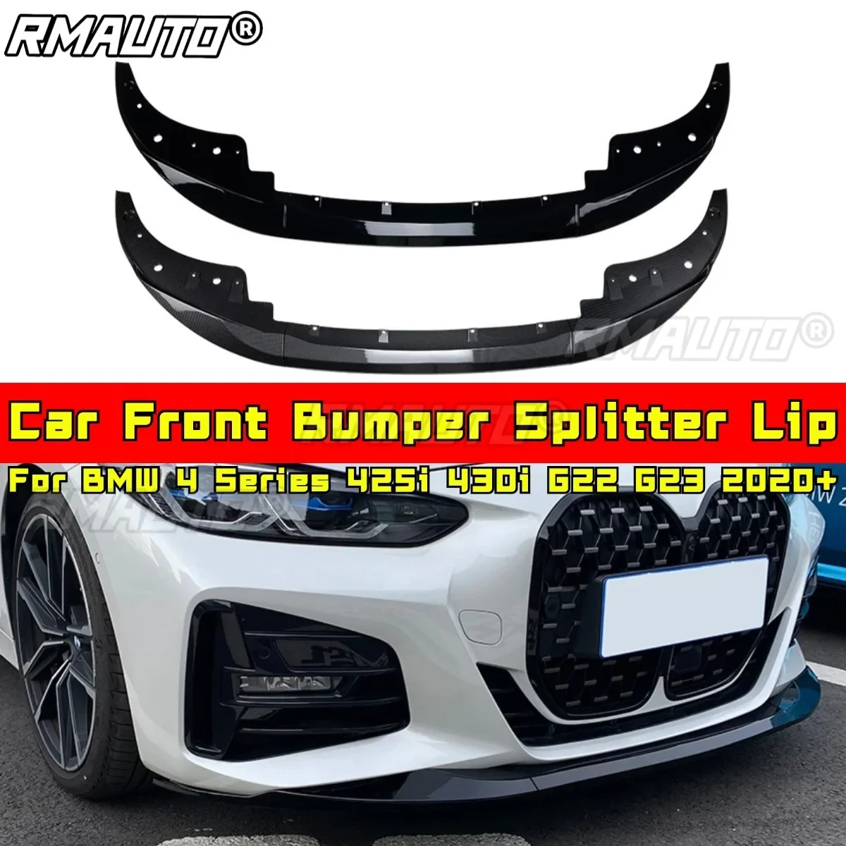 

Для BMW 4 серии 425i 430i G22 G23 Передний бампер Защитная крышка для губ Комплект кузова для BMW 4 серии 425i 430i G22 G23 2020+ Аксессуары