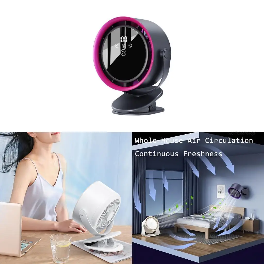 27RB Quiet Powerful Fan with Large Battery and 5 Speed Adjustable Plastic Texture