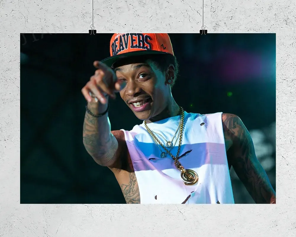 H419 Silk Poster Home Decoration Wiz Khalifa Music Rapper 02 Wall Art Christmas Gift