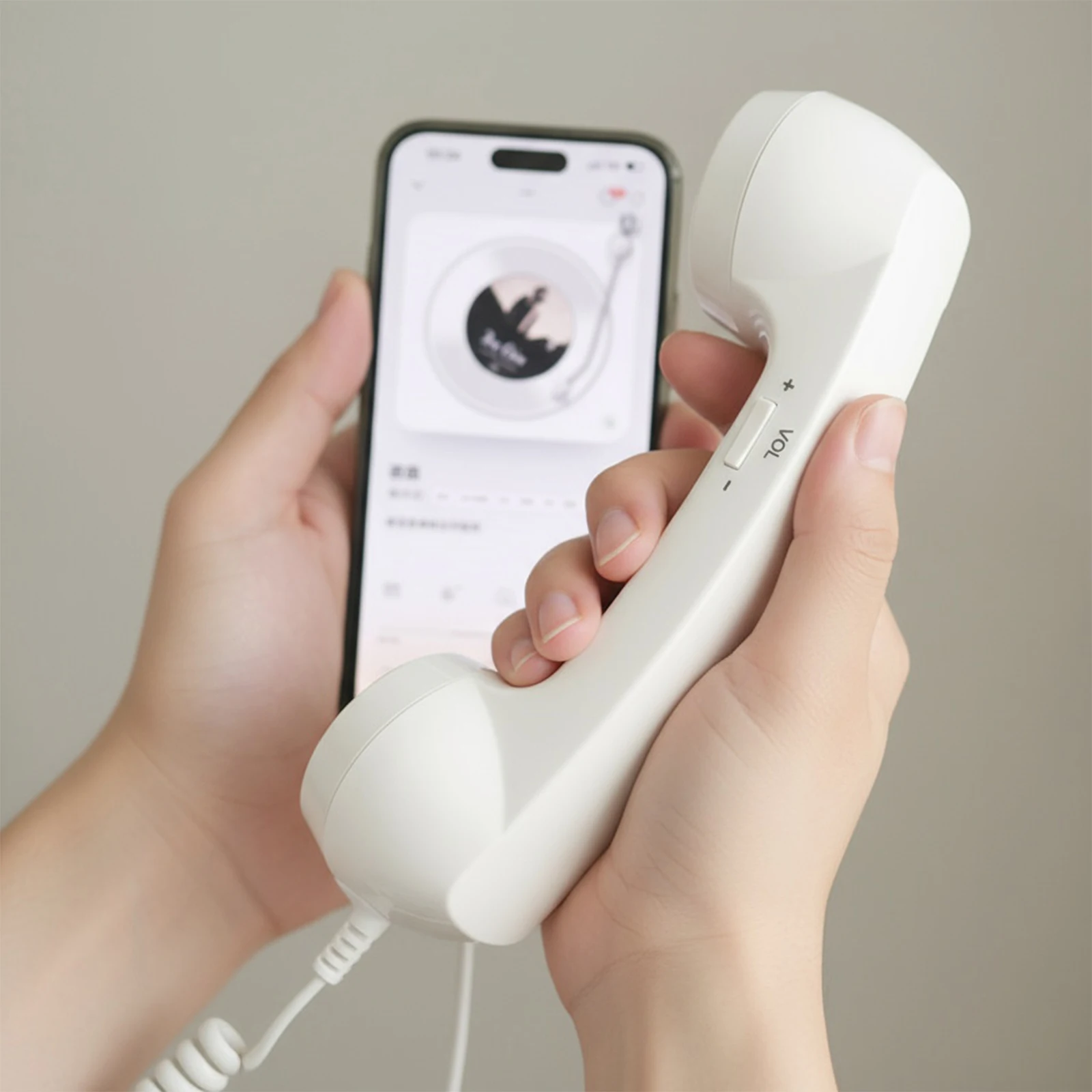 Telefoni retrò di tipo C Ricevitore per telefono cellulare Microfono Microfono Altoparlante per telefoni cellulari Ricevitore per smartphone