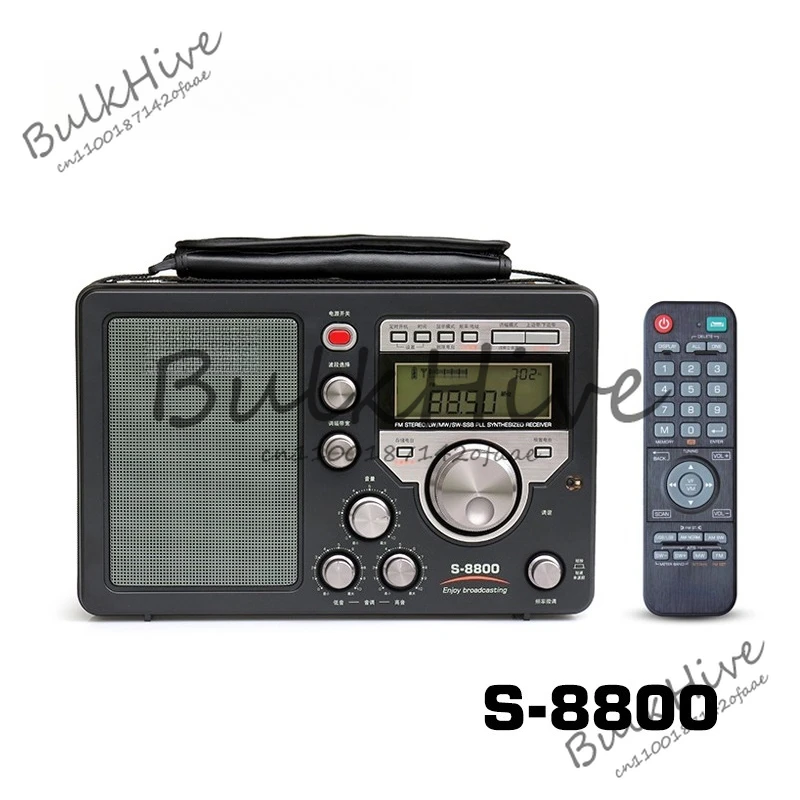 Tecsun S-8800 FM/MW/SW/LW полнодиапазонный радиоприемник цифровое портативное радио SSB двойное преобразование динамик с дистанционным управлением S8800