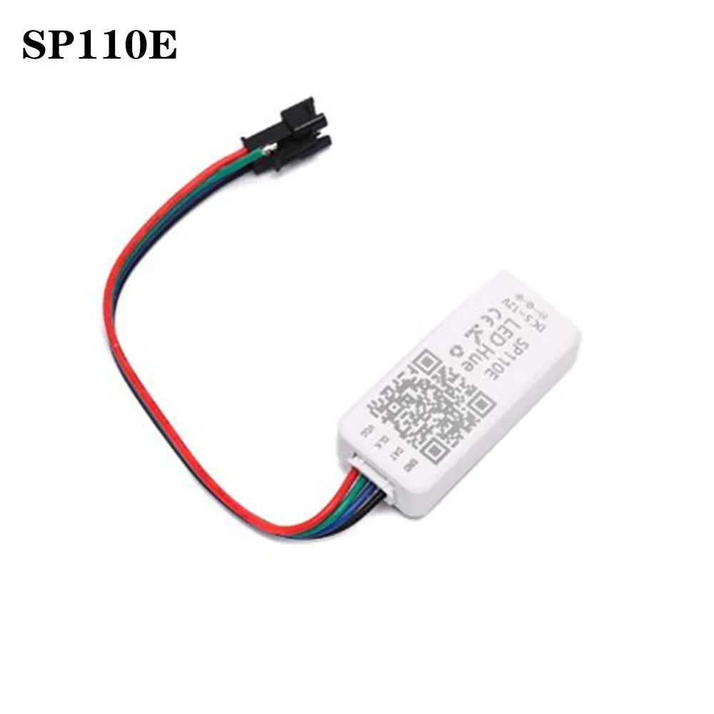 Sp108e wifi ws2811 ws2812b controlador de música led sp107e sk6812 sp105e bluetooth apa102 sp110e ws2801 pixels tira conduzida DC5-24V