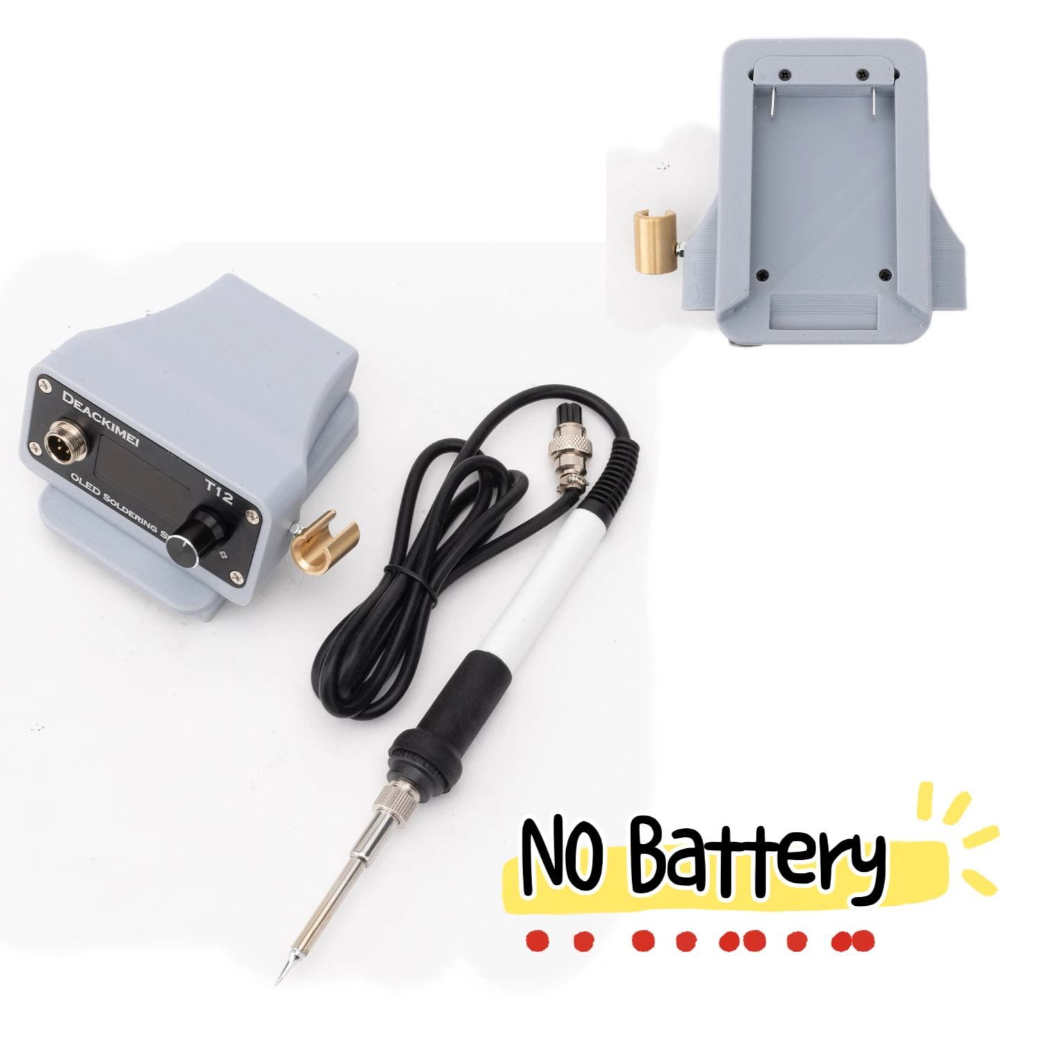 

Беспроводной цифровой паяльник, совместимый с аккумулятором Greenwork 24В, портативный перезаряжаемый инструмент для ремонта и DIY (без аккумулятора)