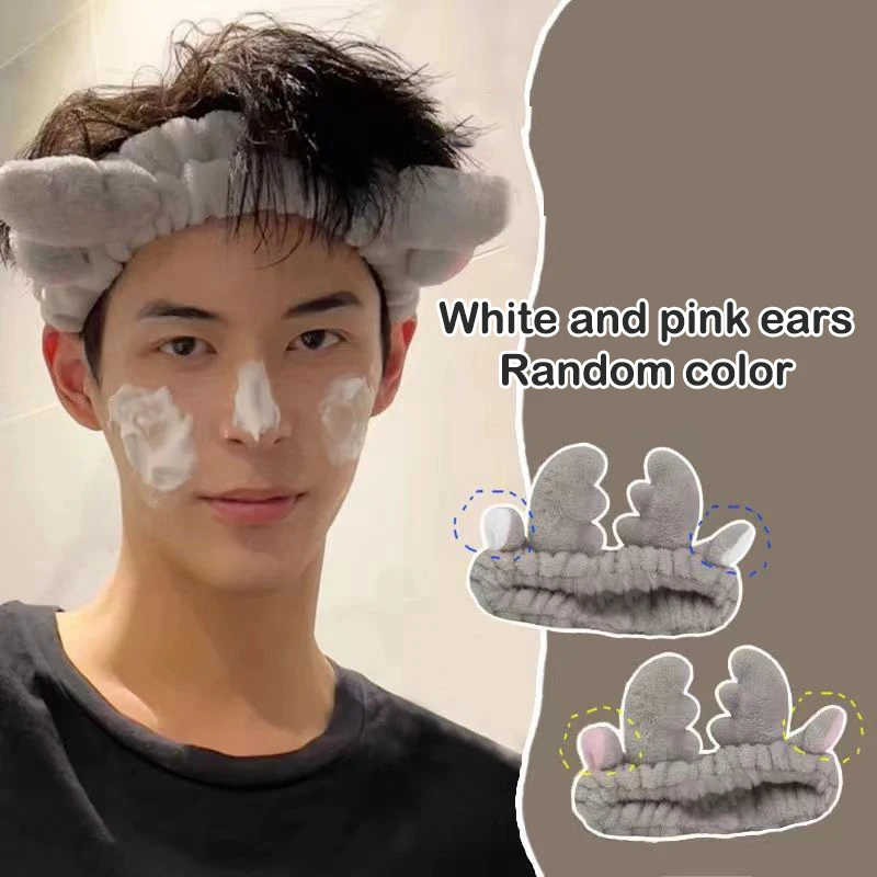 NEW Hairband Cat Coral Plush Headband Cute Soft Hair Bow Headband Hairband Wash Face Makeup Headband Bandage Accessories