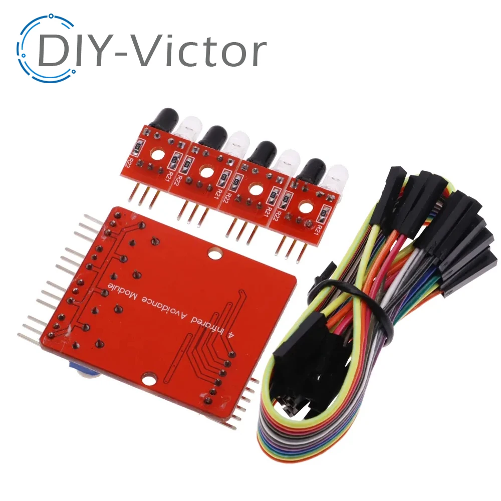 Four-way infrared tracing / 4 channel tracking module / obstacle avoidance/ car / robot sensors for arduino