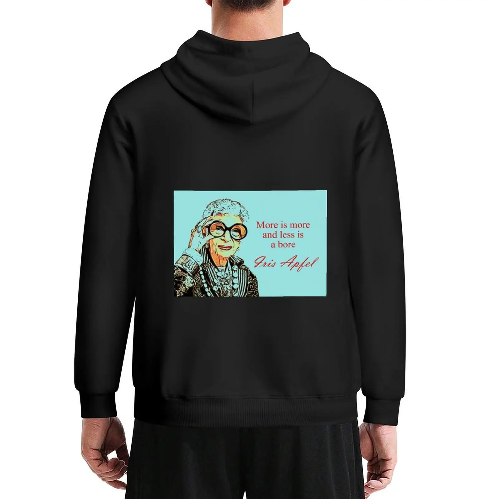 Iris Apfel, More is More and less is a bore Hoodie men's clothing men's sweat-shirt set mens clothes men's coat hoodie for men