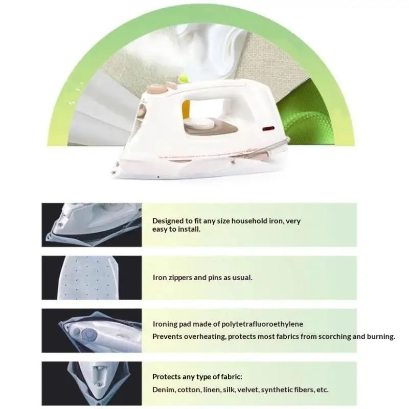 Universal Iron Protective Cover Shield Iron Board Shoe Covers Ironing Cloth To Protect Clothes Electric Irons Protector Pads