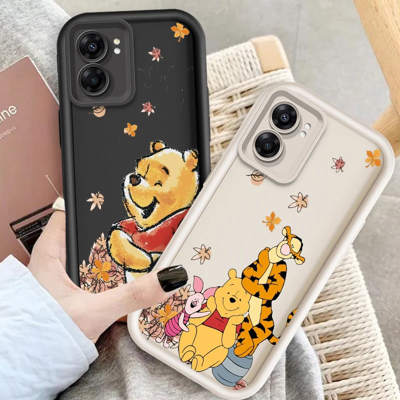 Pooh Bear Eeyore Cute Piglet Eye Ladder For OPPO Find X5 X3 A58 A57 A55 A53 A54 A92 A74 A78 A98 A16 A94 A76 A72 5G Back