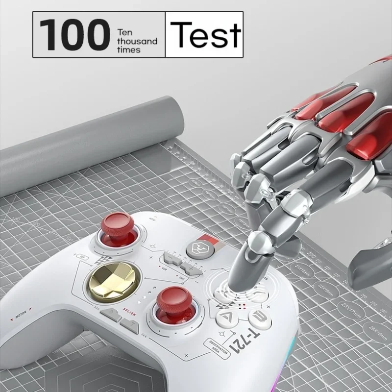 Aolion Switch Game Controller Hall Linear Trigger Rgb Macro Defined Backkey Geeignet für Switch PC Android