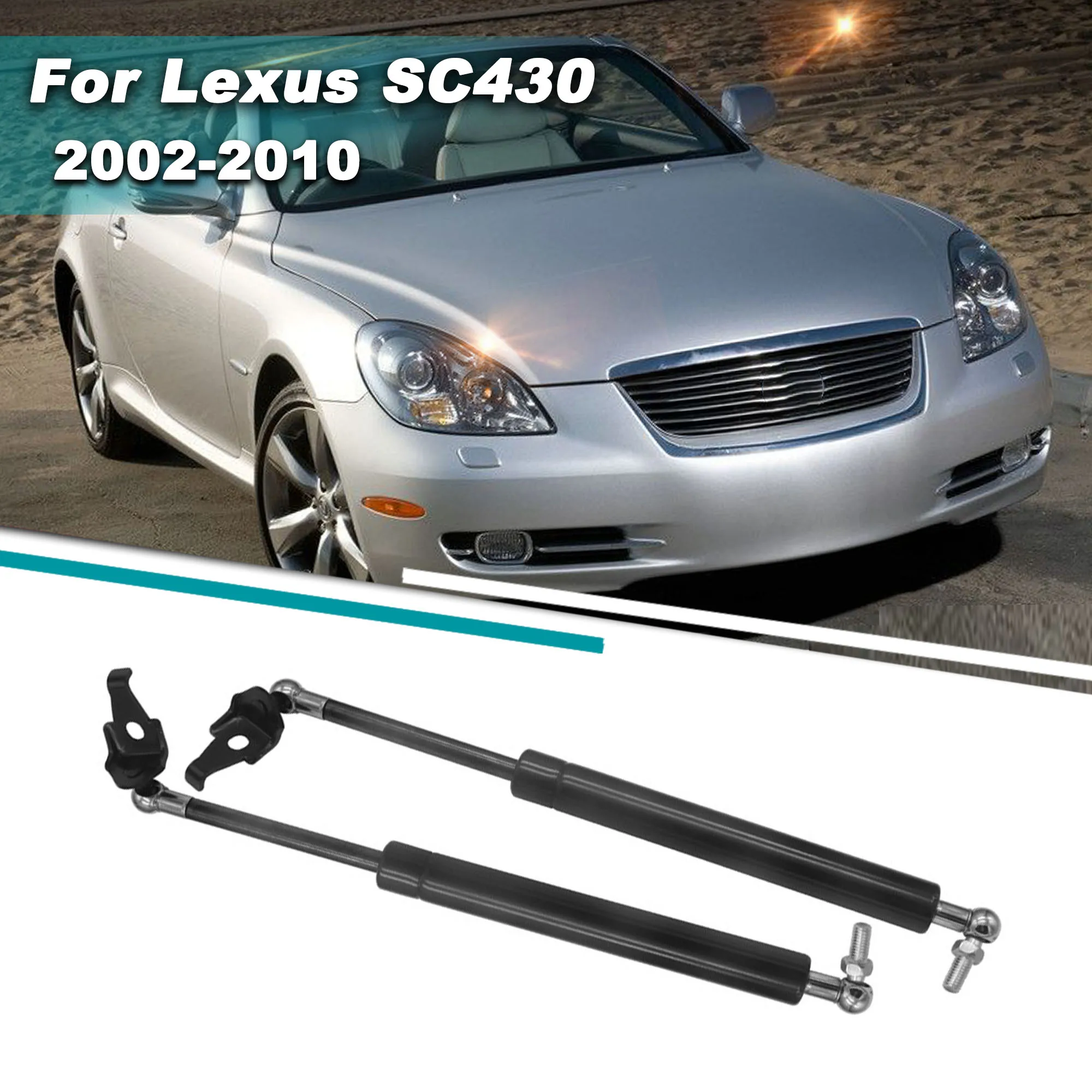 Car Lift Support Gas Struts For Lexus SC430 2002 2003 2004 2005 2006 2007 2008 2009 2010 Rear Trunk Front Hood Shock Absorber