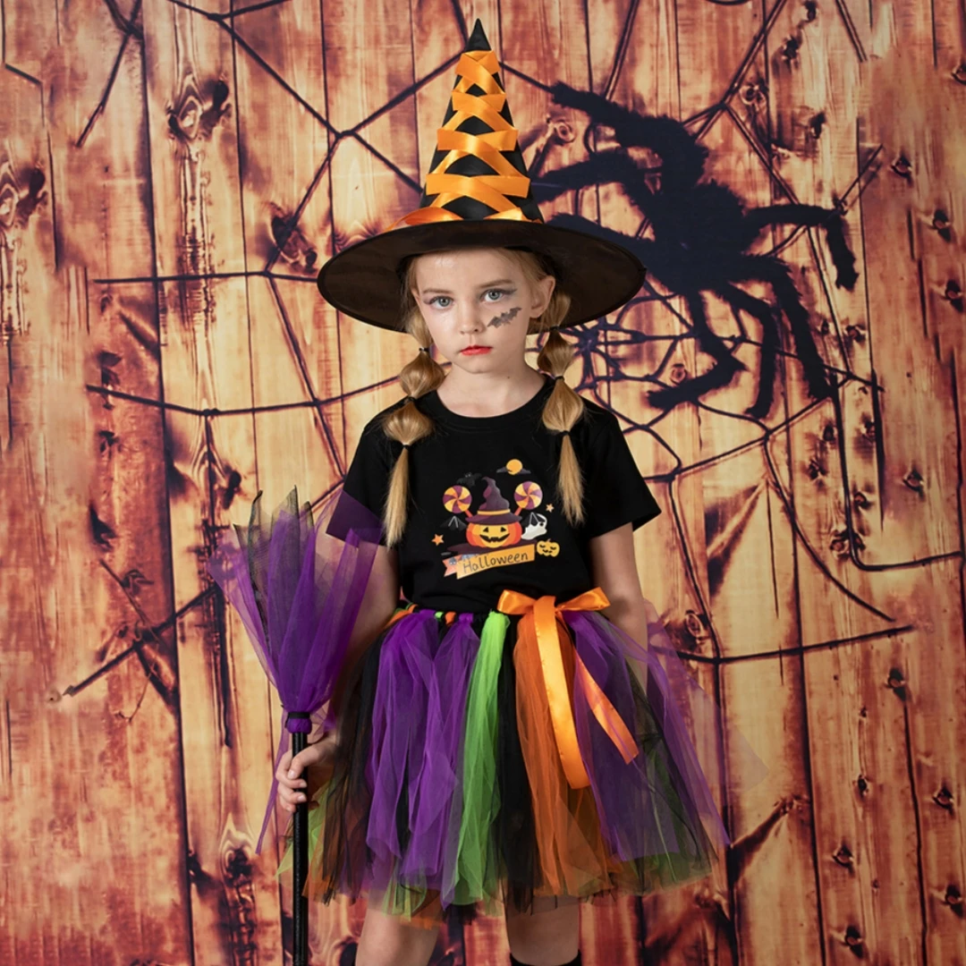 Хэллоуин-шляпа-ведьмы-с-красочной-лентой-костюм-косплей-вечерние-для-женщин-мама-маскарад-реквизит-аксессуары-для-костюмов